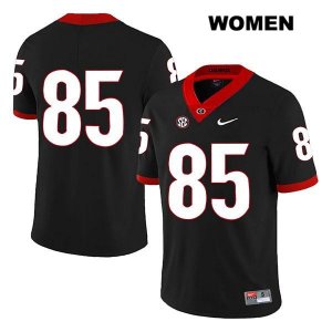 Women's Georgia Bulldogs NCAA #85 Cameron Moore Nike Stitched Black Legend Authentic No Name College Football Jersey VDZ6354GQ
